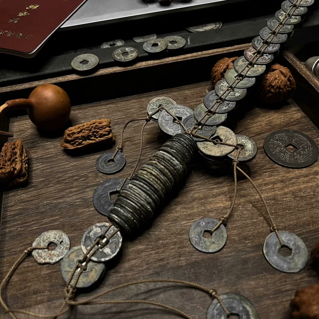 原创设计铜钱剑 正品手工编织铜钱剑