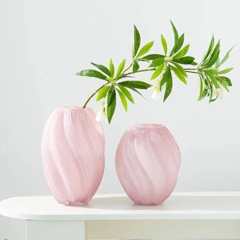 麦芽糖花瓶不规则高级扭曲插花水培家居玻璃装饰品客厅轻奢摆件