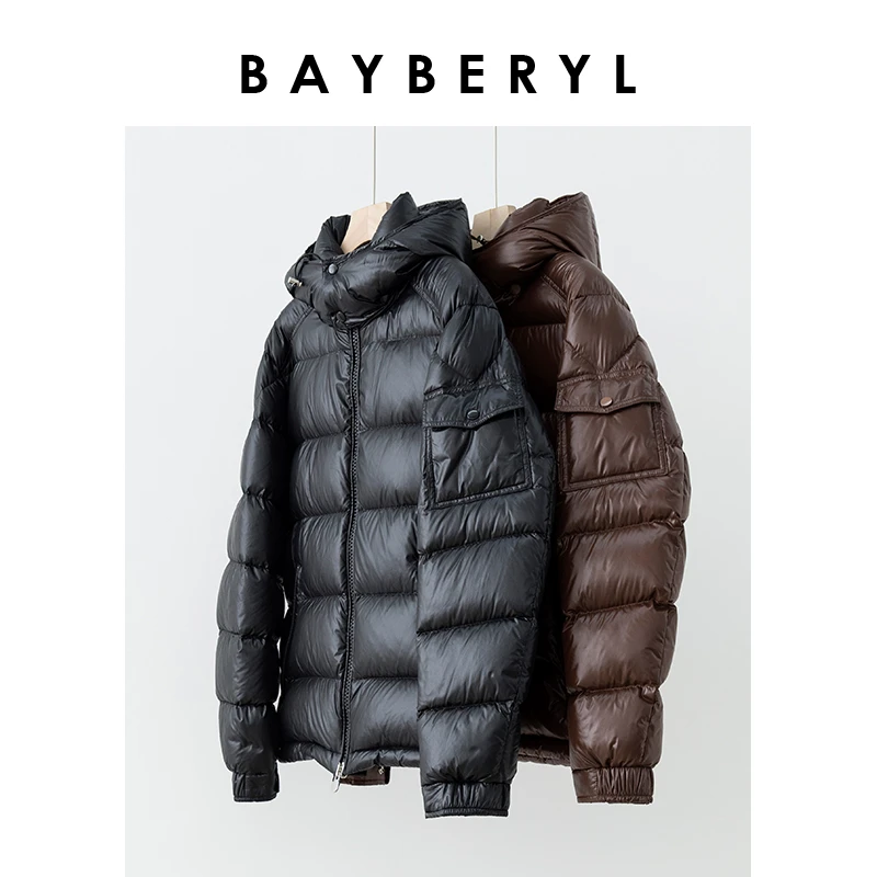 10/28 BAYBERYL老贝吗呀*连帽经典袖口保暖羽绒服YRF3J1421