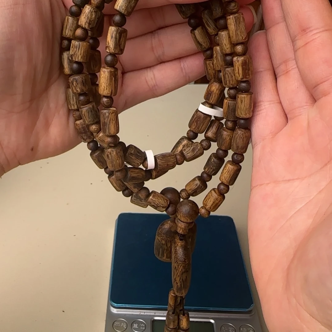 沉香手串白棋桶珠设计款多样性发货1条16克