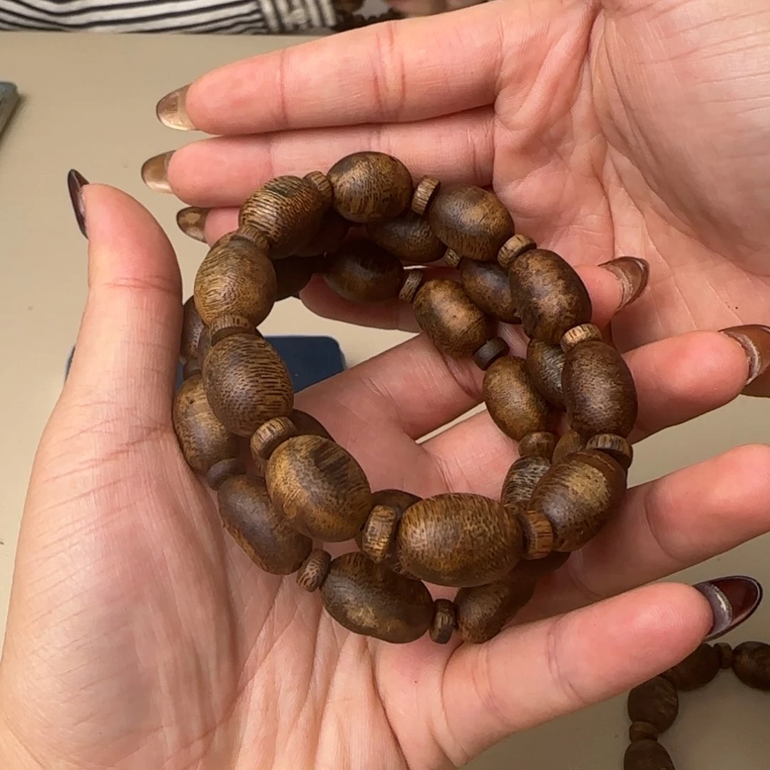 沉香手串绿棋陆河瘤疤多样性发货1条10克