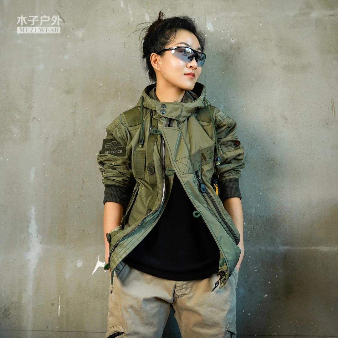 【木子户外】情侣款防风外套户外单衣夹克阿美咔叽多口袋个性款