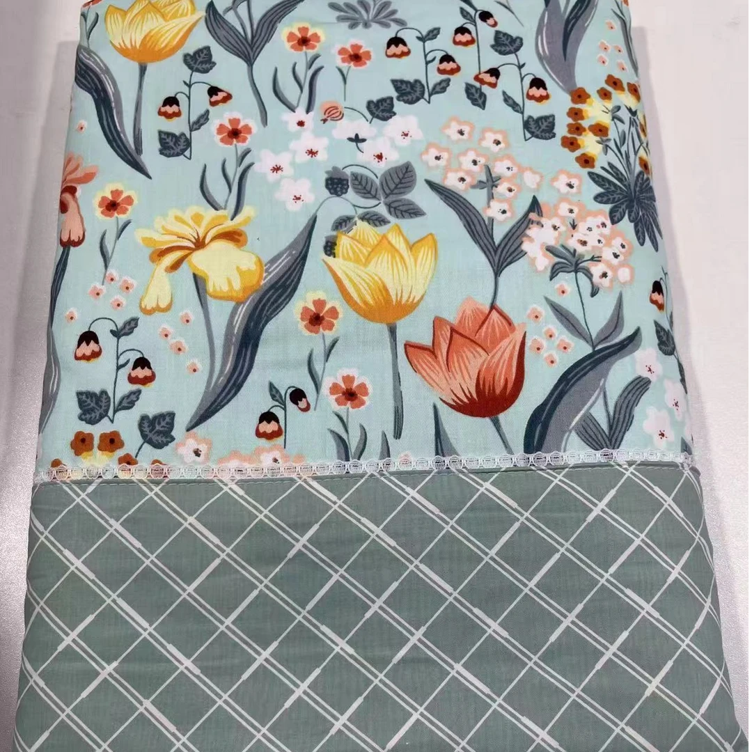 100棉印花单双人被罩1126