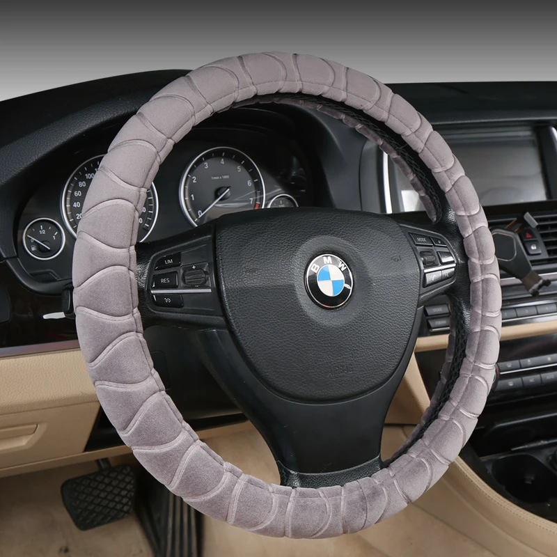 冬季冲销量福利舒适新款通用款毛绒汽车方向盘套保暖防滑不掉毛