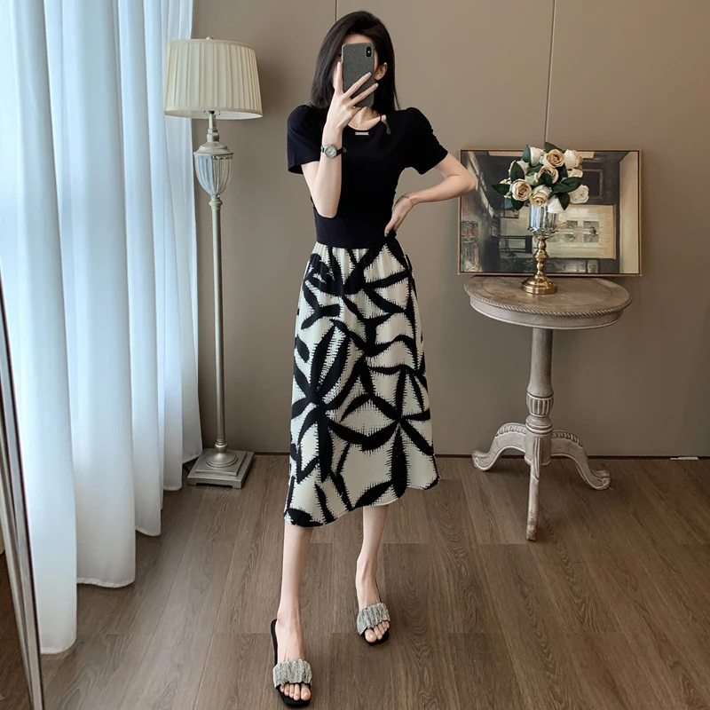 高级感精致高端时尚套装夏季新款设计感轻奢显瘦半身裙女两件套