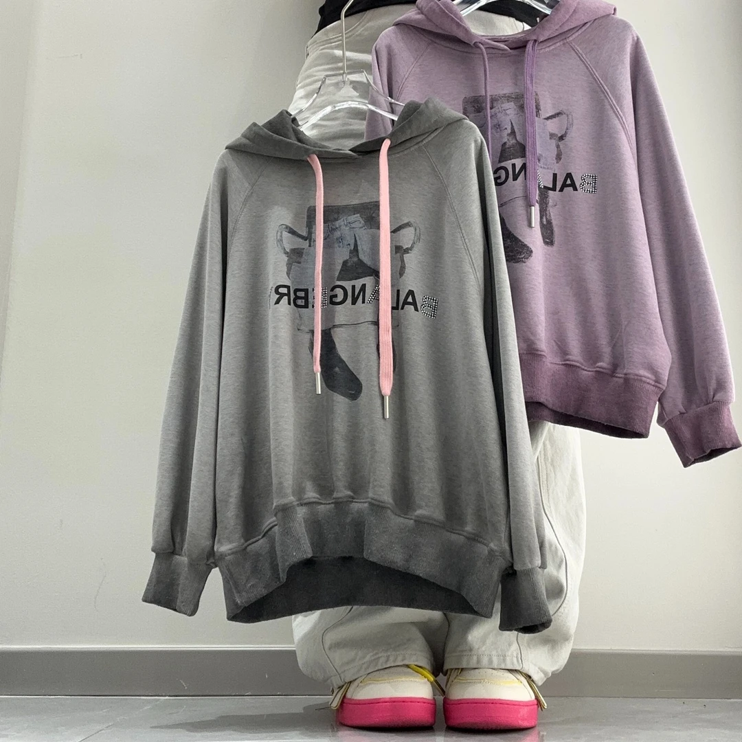 毫2025 【X】2月11日 男童女童潮酷紫色休闲卫衣4223-