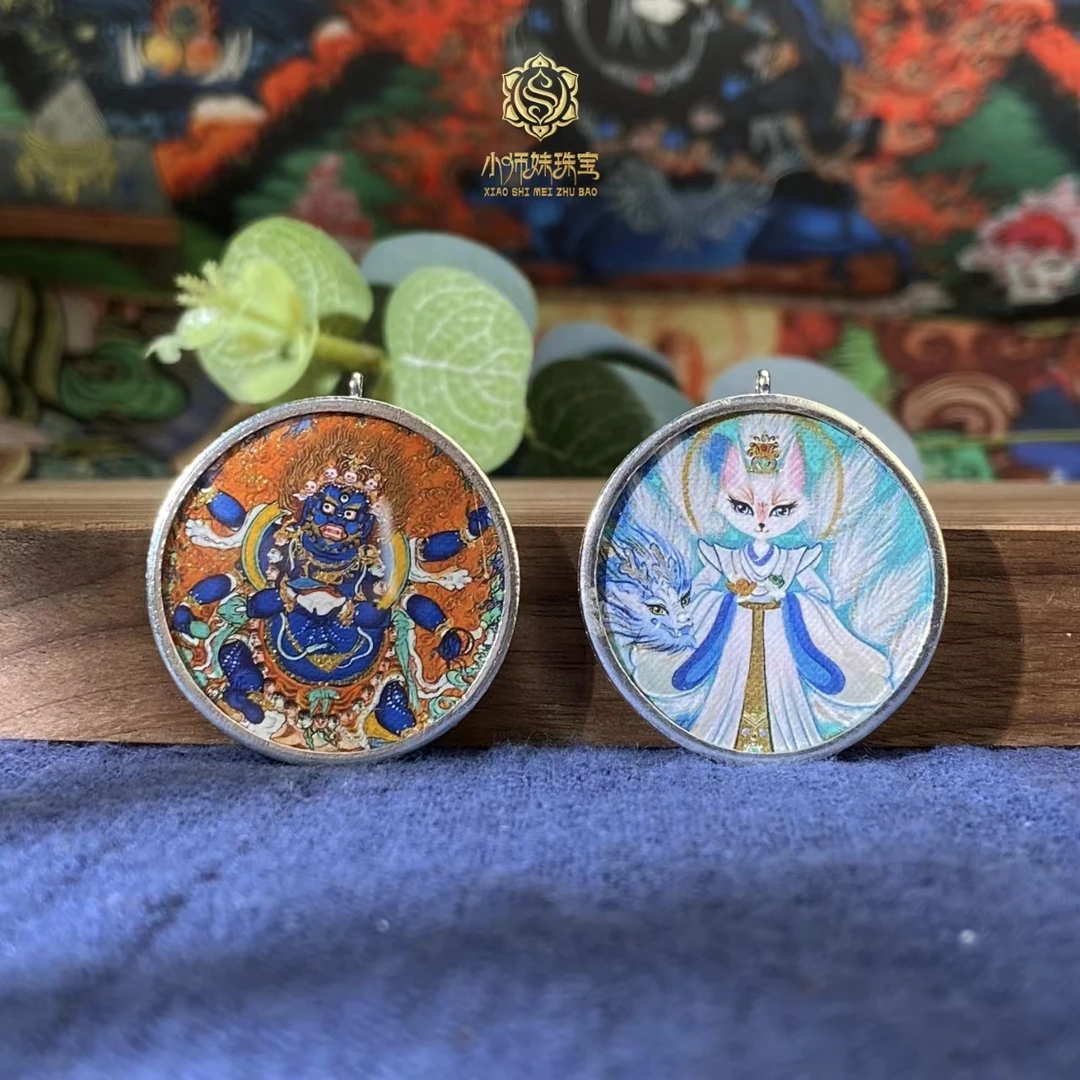 吊坠925银 扶摇臻选|摩利925银圆牌卡卡吊坠多样性发一个