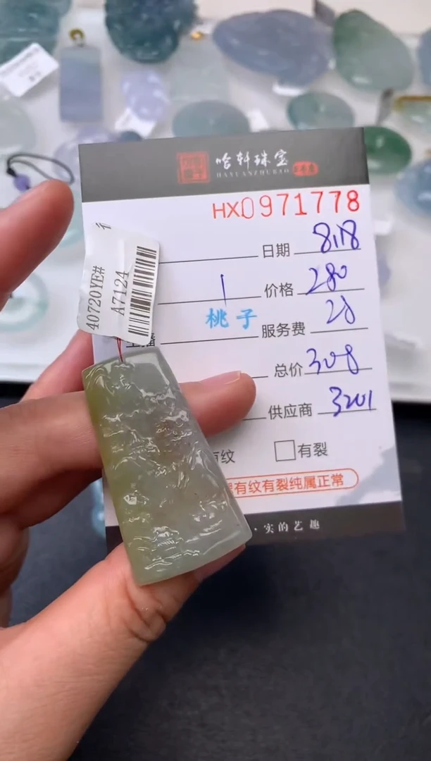 【闪购商品】翡翠挂件未镶嵌哈轩 挂件1