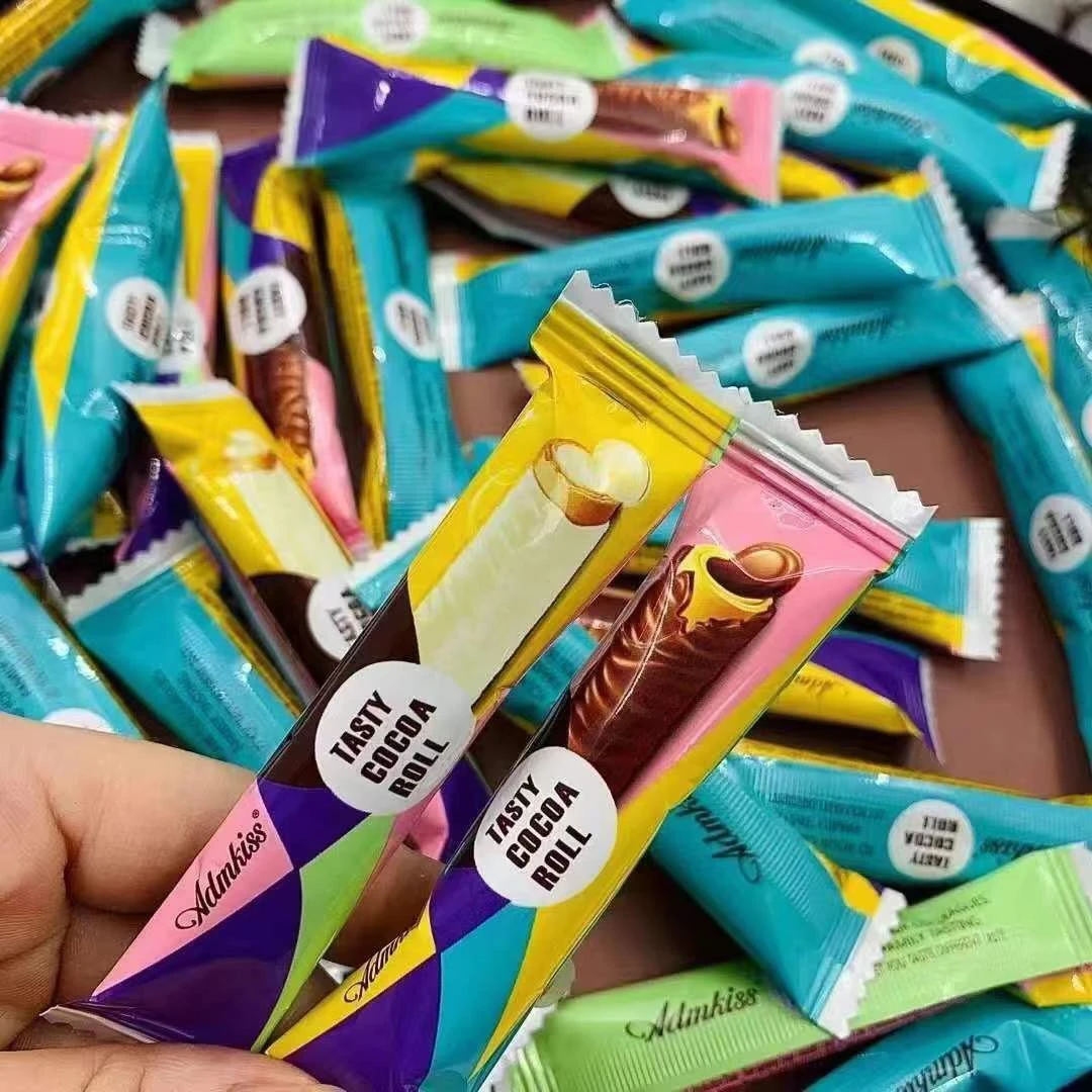 香醇威化酥脆巧克力棒夹心蛋卷散装网红食品糖果喜糖香酥牛奶棒