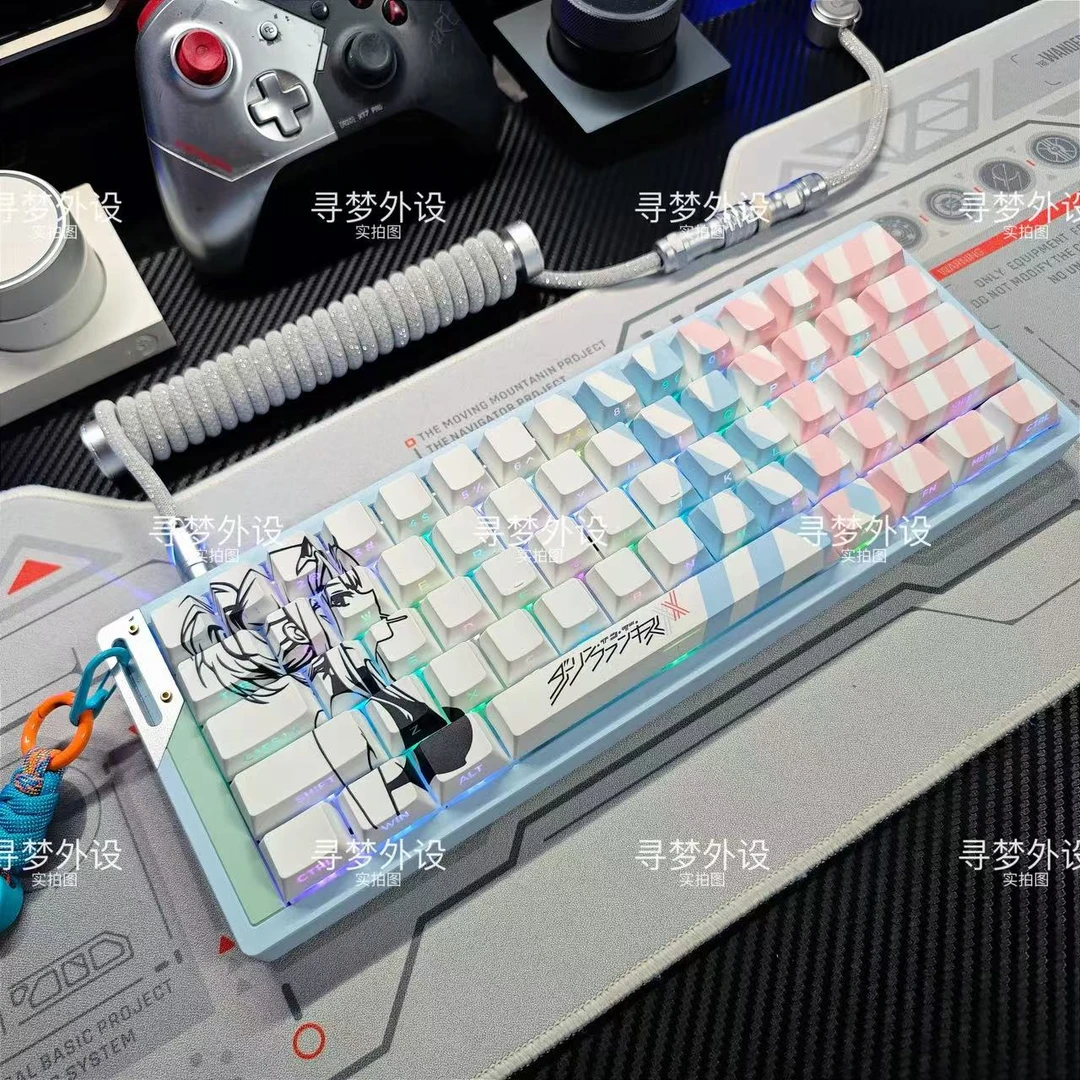 国家队02键帽Darling in the Franxx侧刻透光适配美加狮/ez63/atk