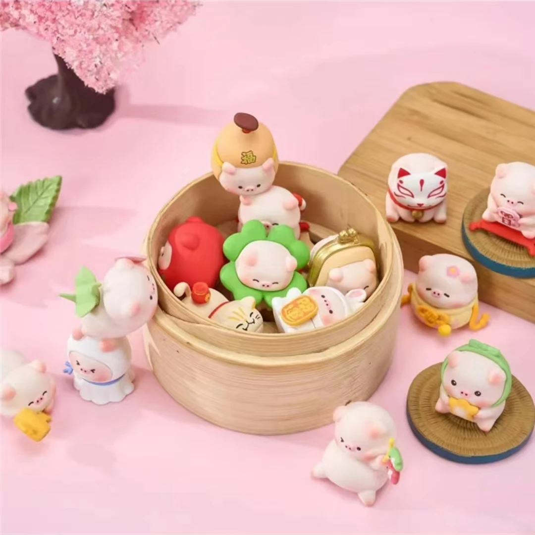 【大鱼吃小鱼】宝运小猪二代系列潮玩盲盒萌粒