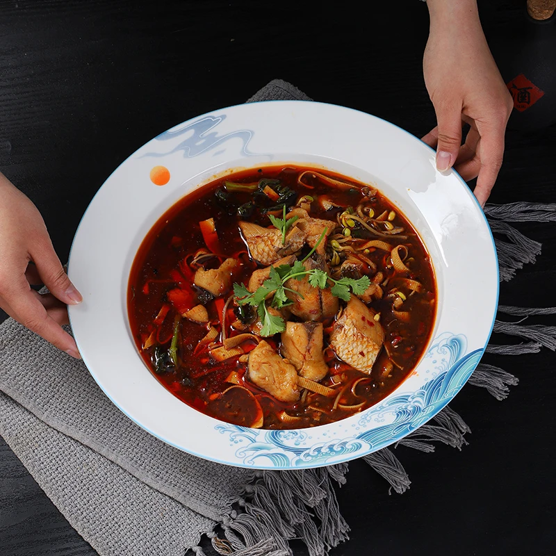 酸菜鱼大盆碗大汤碗汤盆面碗大号陶瓷碗水煮鱼盆饭店餐厅专用大碗