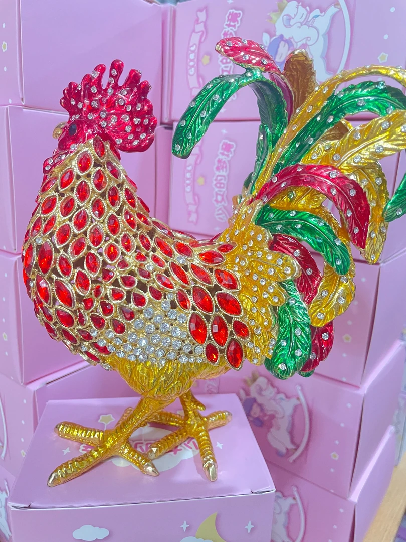 大公鸡    珐琅彩摆件  手工艺