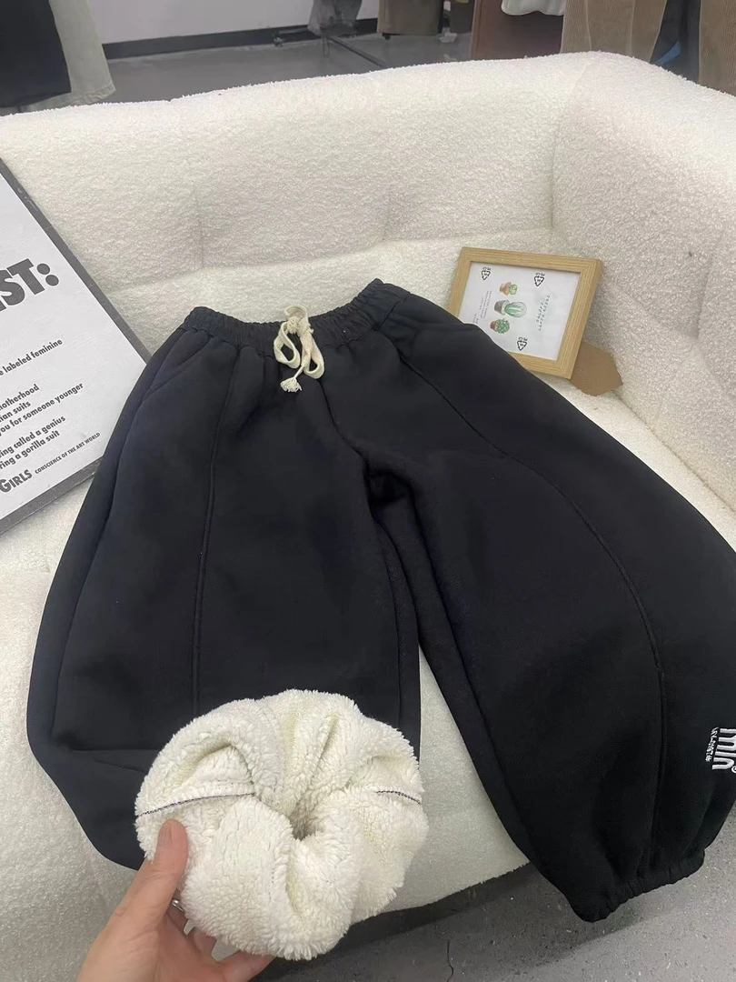 411298《现》优选韩儿童休闲舒适洋气日常冬季加绒休闲裤