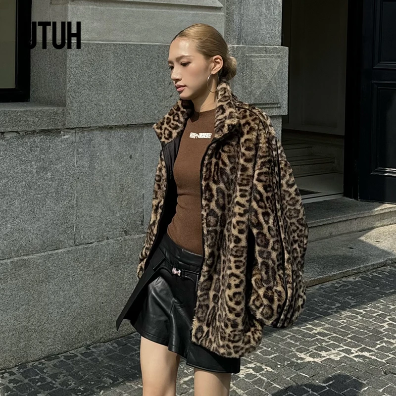 UTUH 豹纹外套 TDWFW1W281