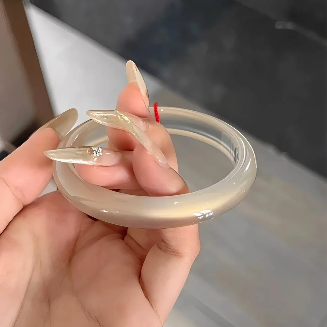 【狄安娜】zb天然玛瑙手镯高冰高透马料多样性（发一支）