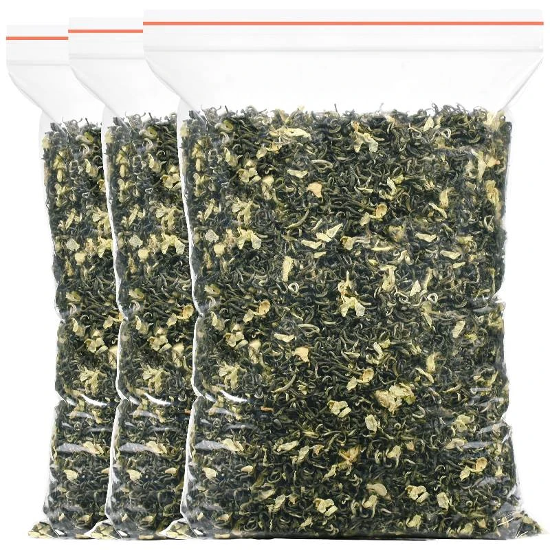 进宝茶叶茉莉花茶飘雪口粮茶 新茶浓香型口粮茶茉莉花茶散装袋装