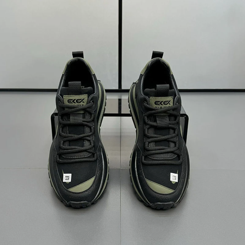 潮流男鞋时尚百搭加绒韩版潮鞋男士保暖厚底休闲软底运动休闲鞋