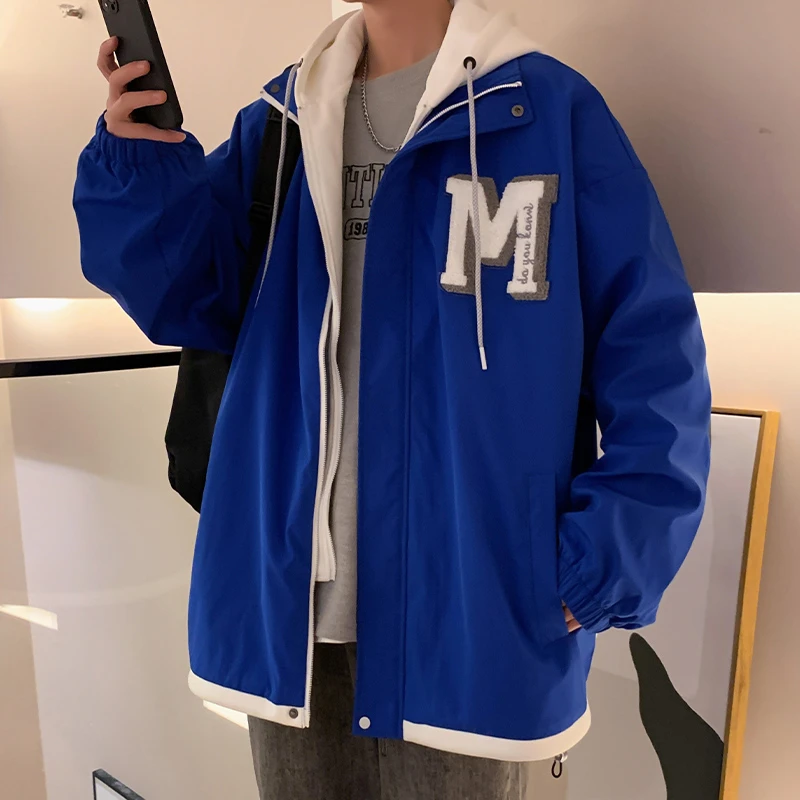迈特优《秋季新款》男士连帽夹克春季新品潮流宽松外穿外套 7213