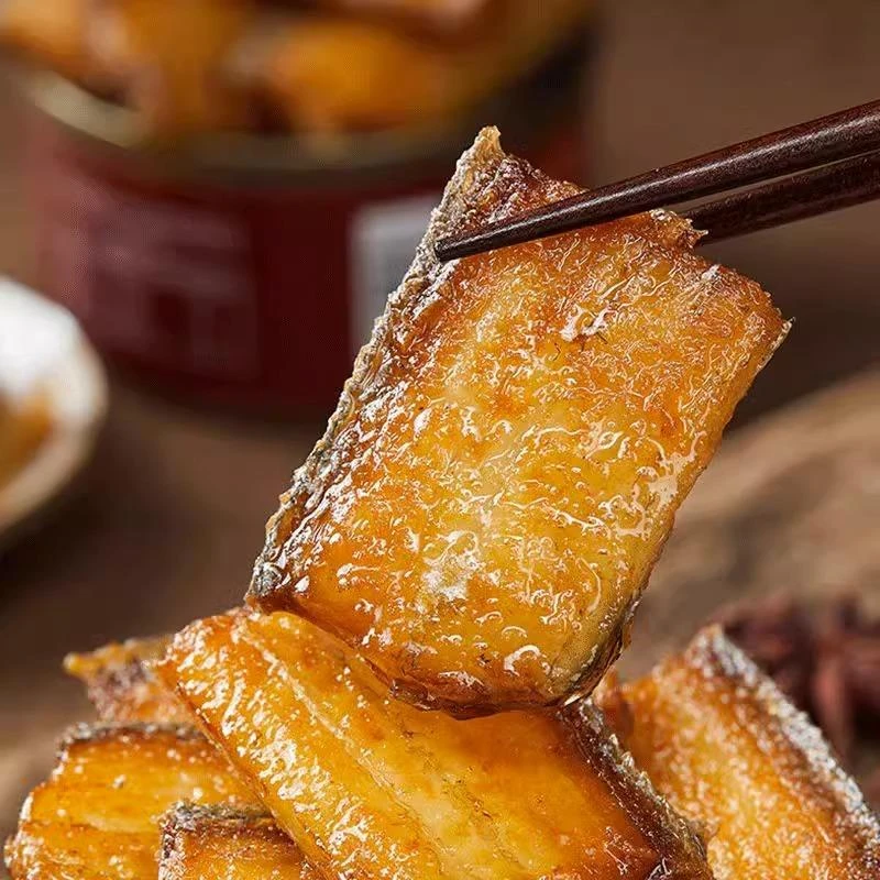 香带鱼即食红烧刀鱼大份量特大中段香辣海鲜熟食下饭菜非罐头