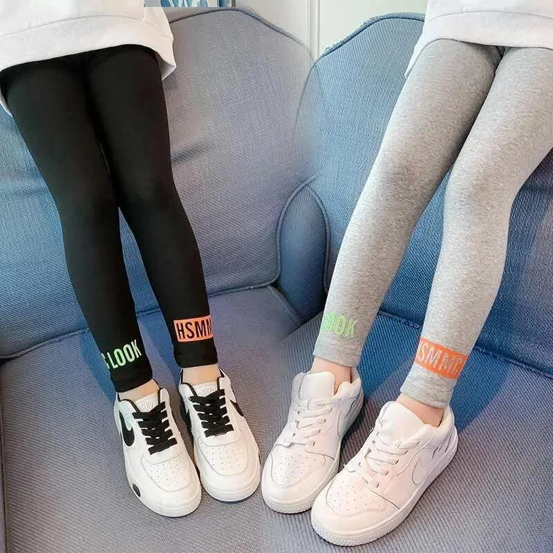 【童梦缘】【起球包退】女童打底裤2024春秋款小女孩裤子外穿长裤