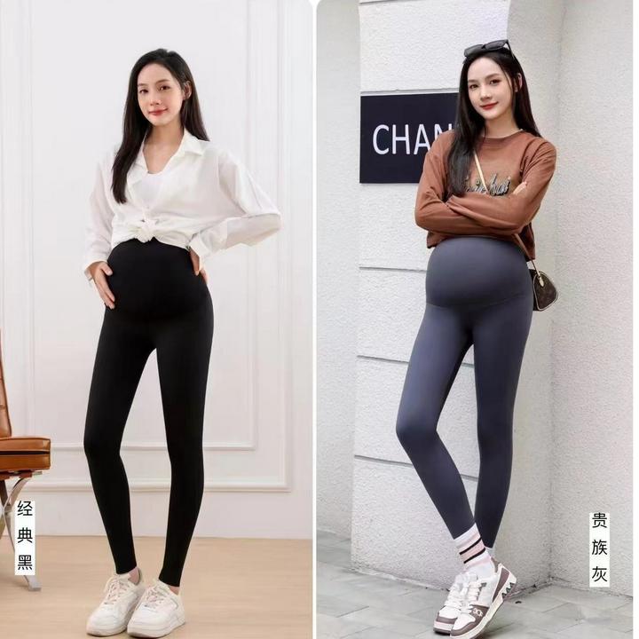 【妙妙孕装】婴儿绒芭比裤孕妇阔腿裤糯米裤春秋显瘦高腰时尚加绒