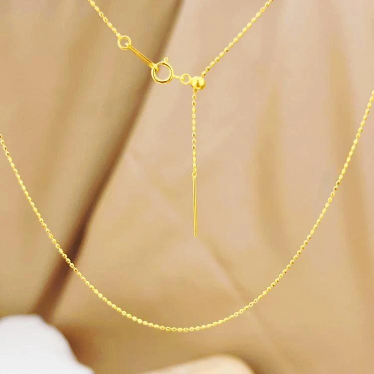 18K金针式豆豆万能项链百搭  G2079