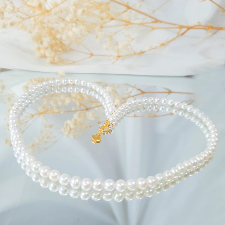 18K金珍珠项链经典气质 G6976