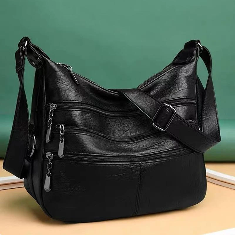 袋鼠约定中老年女包妈妈包2025新款休闲百搭单肩斜挎包大容量背包