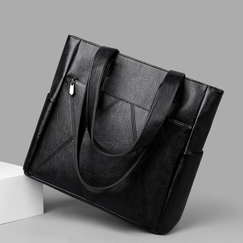 袋鼠约定流行大包包女2025新款百搭中年女包简约妈妈包单肩手提包