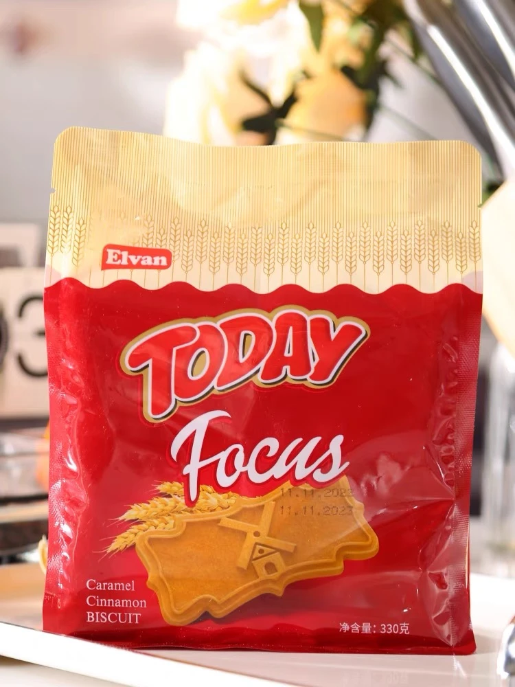 焦糖薄脆小饼干咖啡味早餐食品土耳其进口袋装办公室零食330克/袋