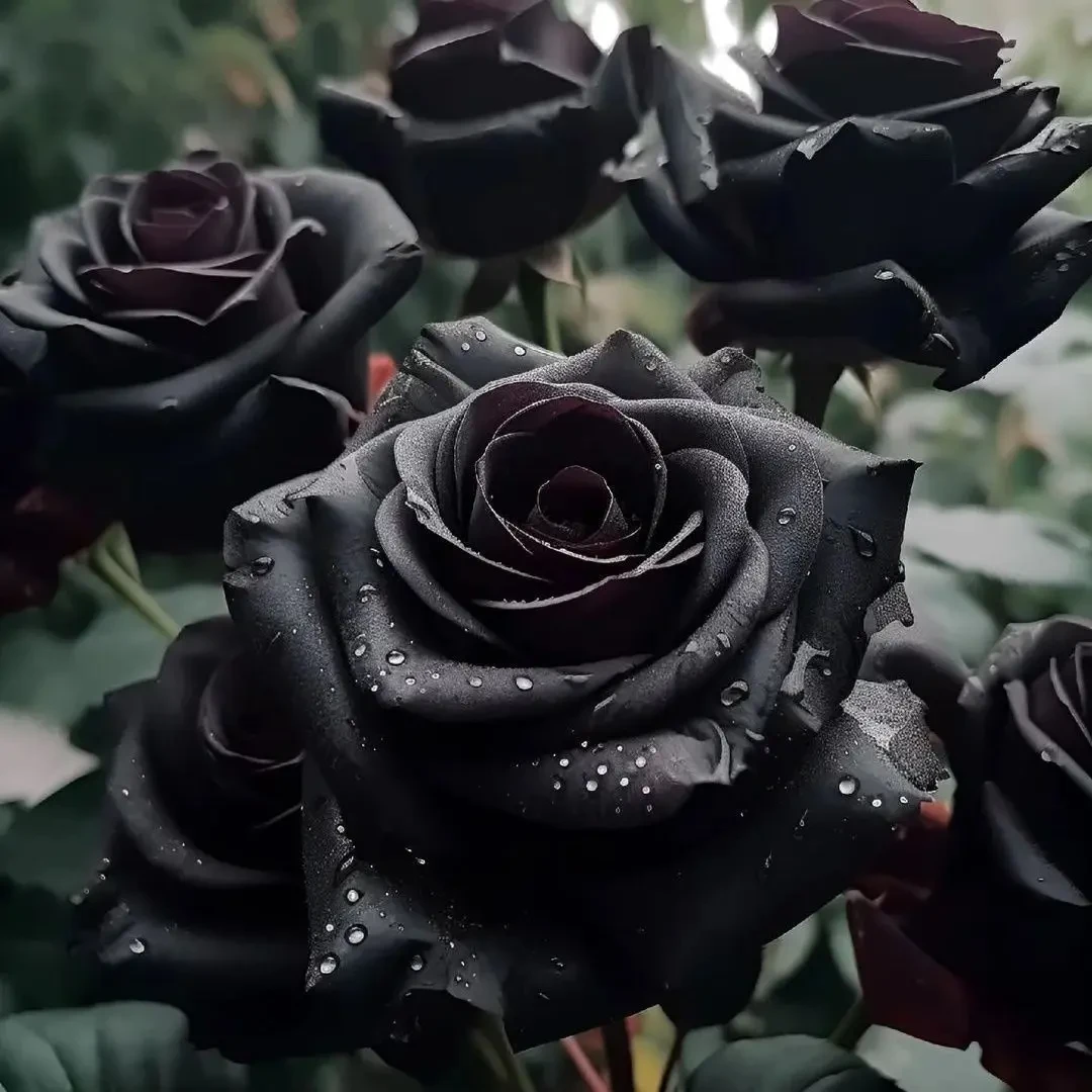 精选稀有大花黑夜玫瑰种植老桩花苗四季开花浓香型室内外盆栽花卉