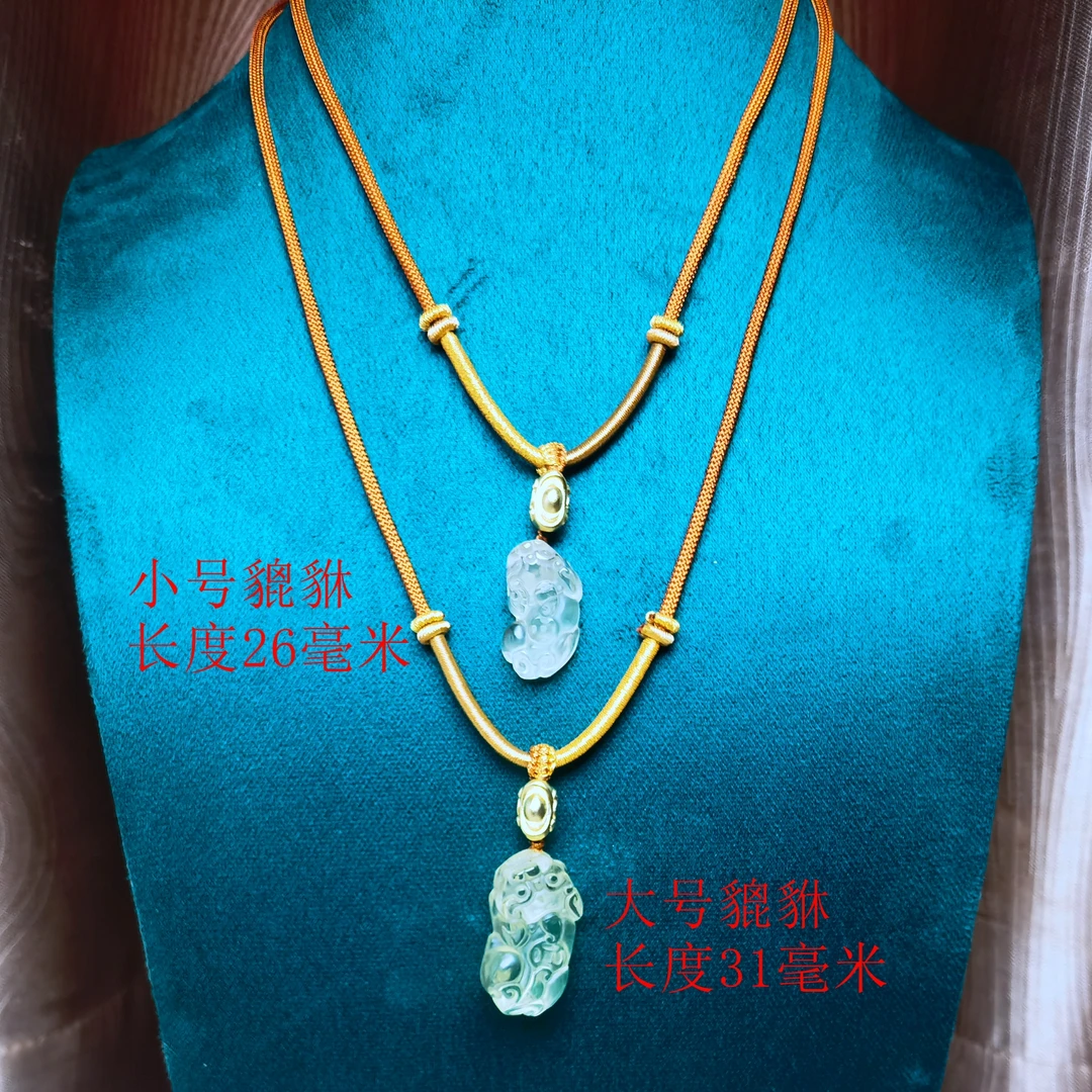 非金属布艺项链 ｛大先生力推｝招财水晶貔貅款编织绳项链