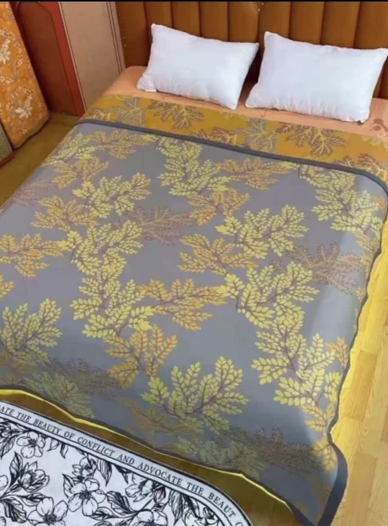 金玉满堂】2*2.3米 加厚床盖四季通用大床精梳细纱多功能