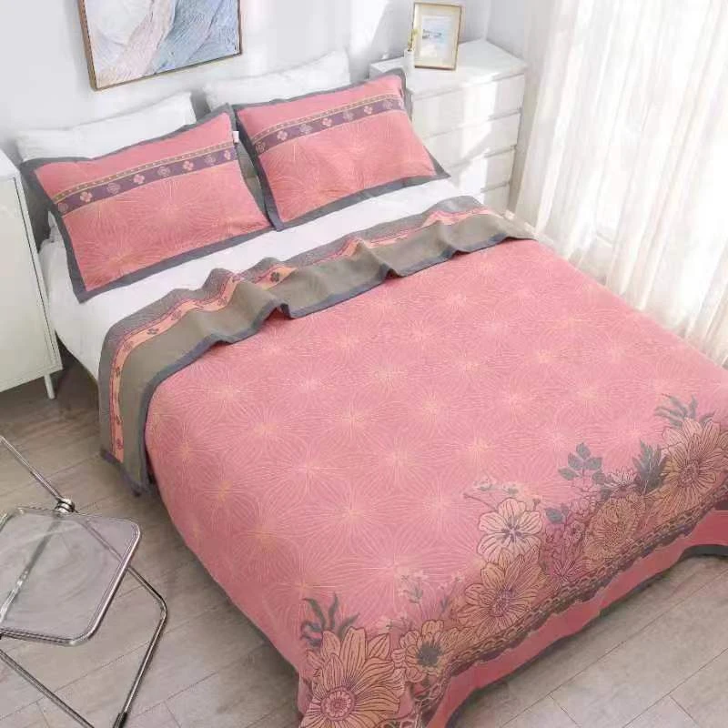 粉万花园 2.3*2.5米 单品 床盖四季通用 多功能恒温毯 可铺可盖