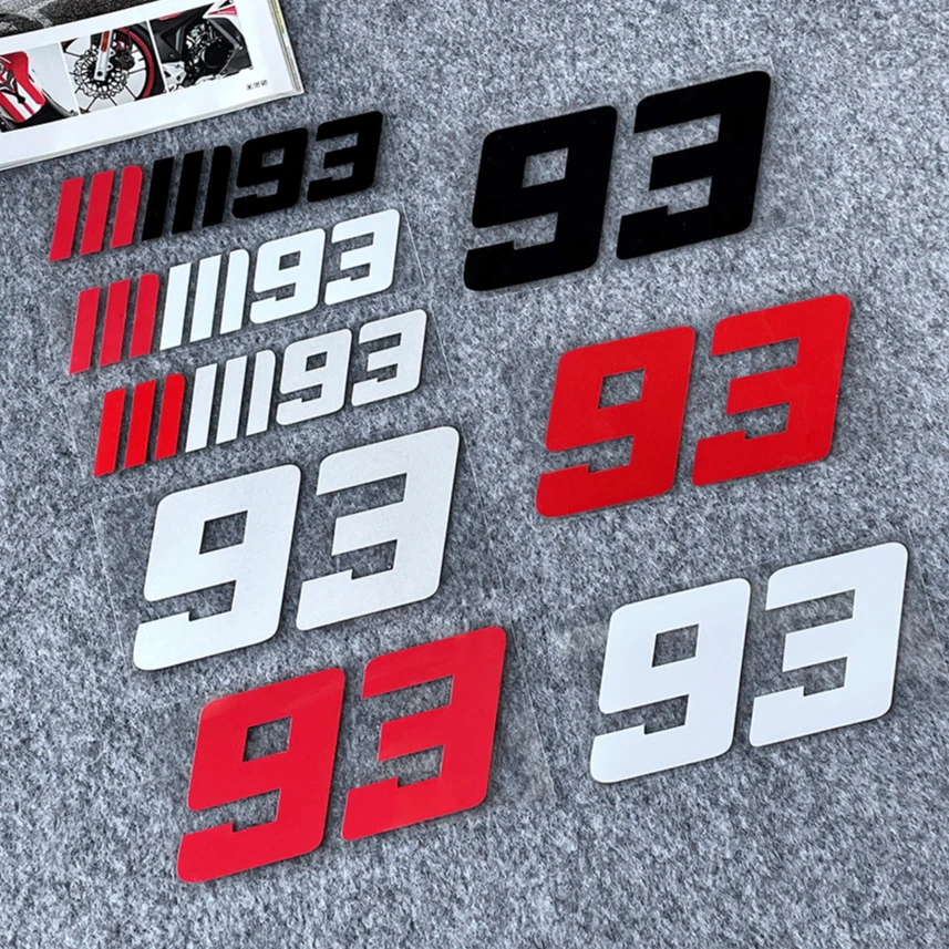 雲佳车贴93号车手马奎斯头盔个性车贴划痕贴摩托车贴画电动防水贴