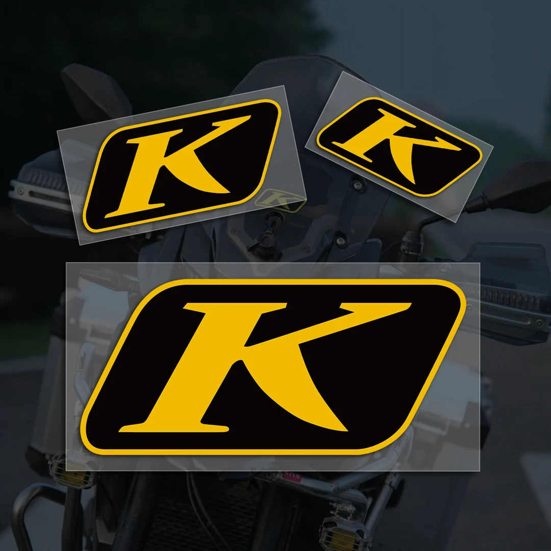 K字贴纸头盔防水贴反光贴摩托车改装贴三箱贴K标拉力车前风挡贴画