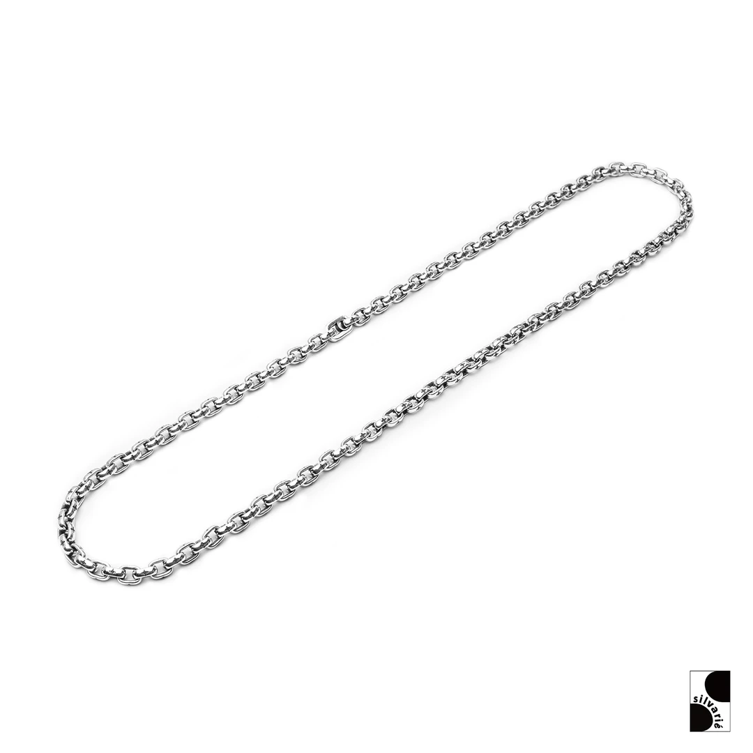 链子925银 =silvarie=GOGOLLAM 小众高级简约感 精致盒子项链男女