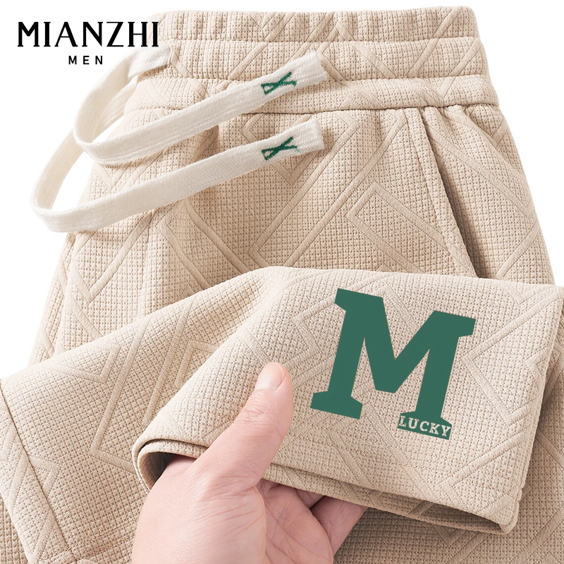 棉致外穿短裤男士美式潮流休闲裤夏季薄款百搭宽松紧带直筒裤子男