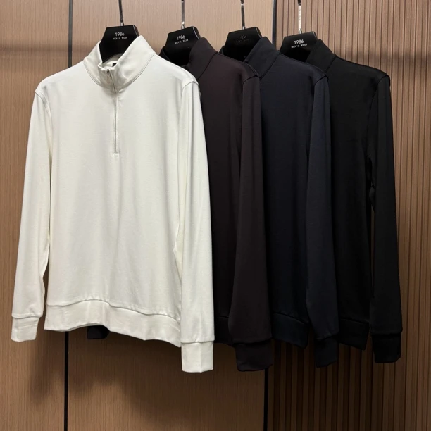 【加绒款AD】爵派尔秋冬新款jl587男士设计感百搭立领半拉链长袖