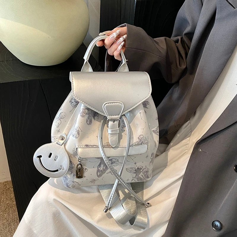 小众休闲双肩背高级大容量学生新款百搭书包时尚旅行背包