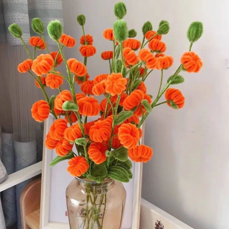 柿子扭扭棒柿柿如意花束diy材料包加密扭扭棒送礼乔迁手工心意