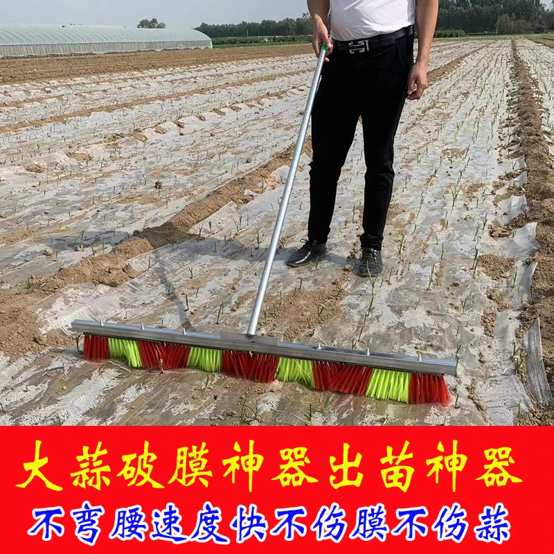 大蒜出苗神器破地膜神器出苗刷出苗器人工出芽破膜工具破膜刷子