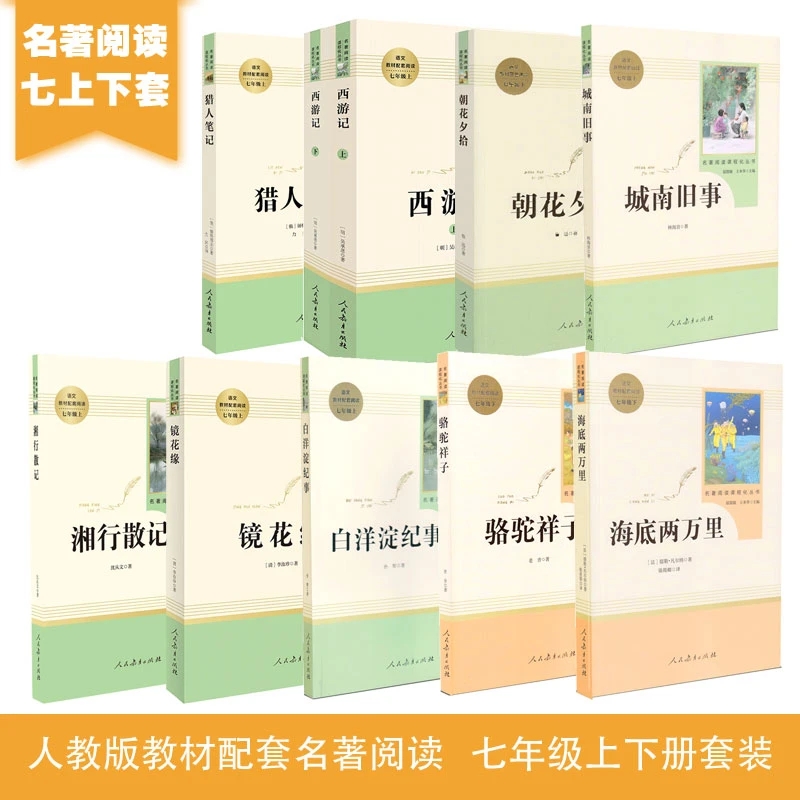 人教版名著阅读课程化丛书七年级上下册九年级必读名著