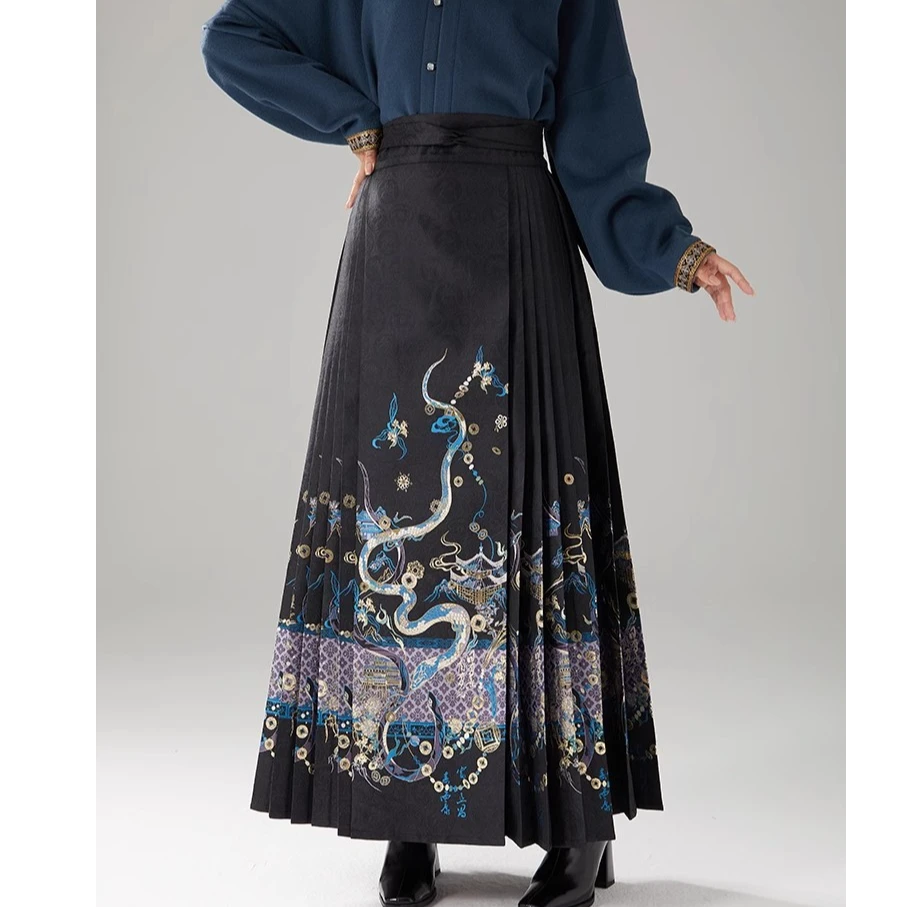 随时anytime 【灵蛇进宝】国风纯羊毛衬衫外套、改良妆花织金马面裙