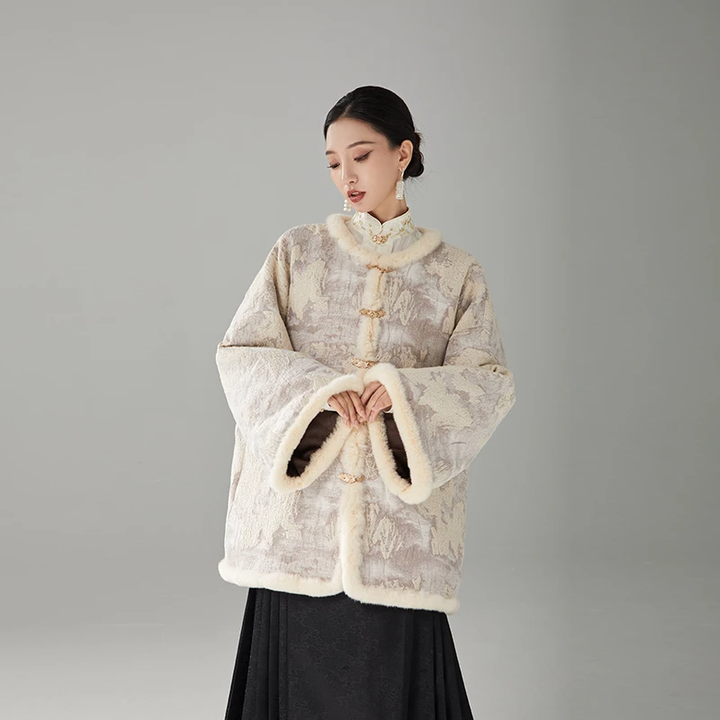 【海豚专属】随时anytime 怀冰新中式改良国风棉衣外套女2024年冬季