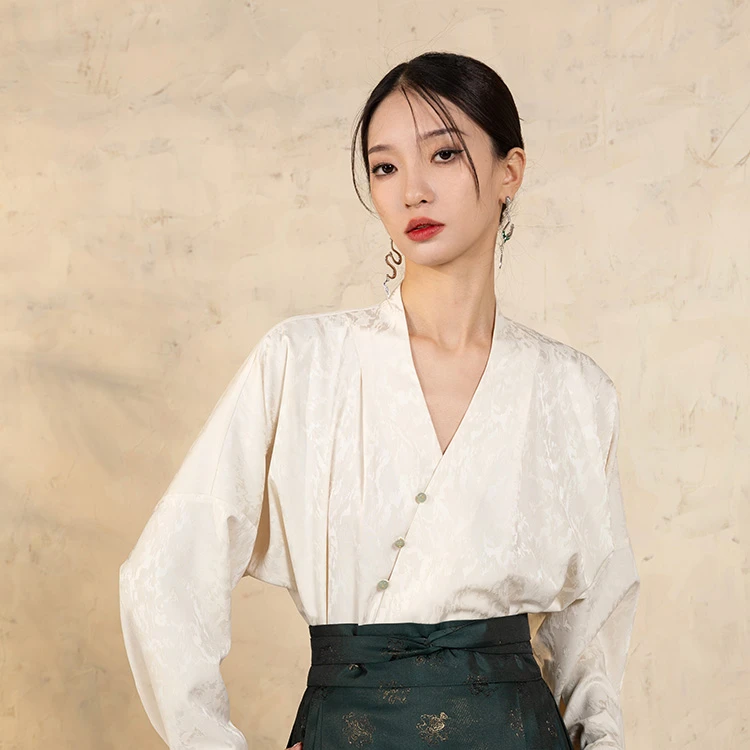 随时anytime 九华玉阙改良飞机袖马面裙上衣春