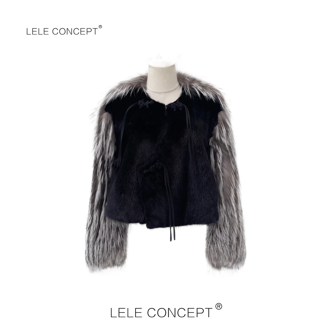 LELE CONCEPT丨【超】轻奢高级感短款盘扣外套D0094