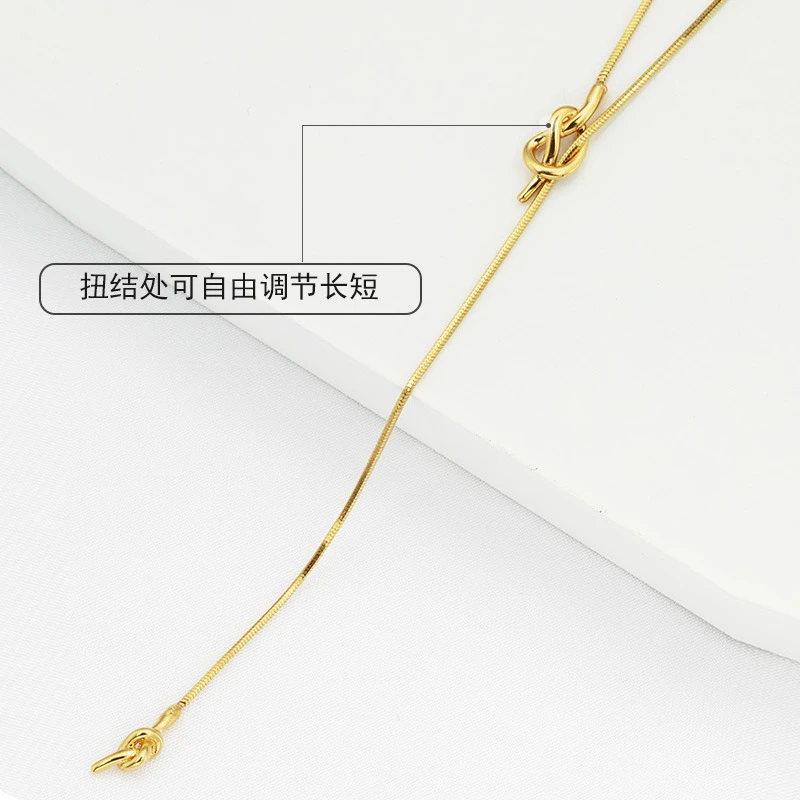 坠链均925银 氵青仓 NO退NO换 YL0001 轻奢百搭毛衣链链长65cm