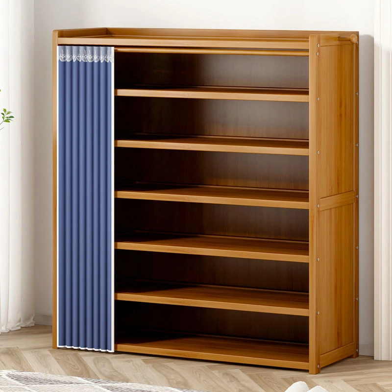 【小扬哥推荐】楠木防尘鞋柜收纳鞋架实竹木大容量简约门厅家用储